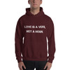 Love is a verb, not a noun. - Unisex Hooded Sweatshirt Motivational quotes 7800948