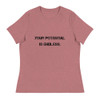 Your potential is endless. - Women's Relaxed Short Sleeve Jersey Tee Motivational quotes 7801770