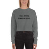 Fall seven, stand up eight. - Women's Fleece Crop Sweatshirt Motivational quotes 7801504