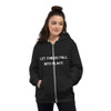Let things fall into place. - Unisex Flex Fleece Zip Hoodie Motivational quotes 7800891