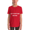 Face everything and rise - Youth Short Sleeve Tee Motivational quotes 7801494