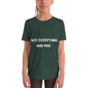 Face everything and rise - Youth Short Sleeve Tee Motivational quotes 7801494