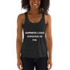 Happiness looks gorgeous on you. - Women's Tri-Blend Racerback Tank Motivational quotes 7800821