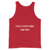 Face everything and rise - Unisex Jersey Tank Motivational quotes 7801276