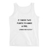 It takes two flints to make a fire. - Louisa May Alcott - Ladies Missy Fit Ringspun Tank Top Motivational quotes 7800668
