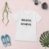 Believe. Achieve. Succeed. - Ladies' The Boyfriend Tee Motivational quotes 7800736