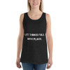 Let things fall into place. - Unisex Jersey Tank Motivational quotes 7801317