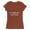 Let things fall into place. - Ladies' Triblend Short Sleeve T-Shirt Motivational quotes 7801079