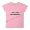 F-E-A-R hast two meanings: - Ladies Ringspun Fashion Fit T-Shirt Motivational quotes 7800755