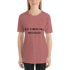 Let things fall into place. - Unisex Short Sleeve Jersey T-Shirt Motivational quotes 7801073
