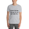 Either you run the day or the day runs you. - Unisex Softstyle T-Shirt Motivational quotes 7809994