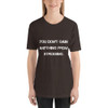 You don't gain anything from stressing. - Unisex Short Sleeve Jersey T-Shirt Motivational quotes 7810742