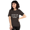 You don't gain anything from stressing. - Unisex Short Sleeve Jersey T-Shirt Motivational quotes 7810742