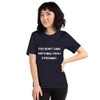 You don't gain anything from stressing. - Unisex Short Sleeve Jersey T-Shirt Motivational quotes 7810742