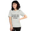 You don't gain anything from stressing. - Unisex Short Sleeve Jersey T-Shirt Motivational quotes 7810742