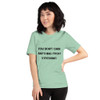 You don't gain anything from stressing. - Unisex Short Sleeve Jersey T-Shirt Motivational quotes 7810742
