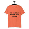 You don't gain anything from stressing. - Unisex Short Sleeve Jersey T-Shirt Motivational quotes 7810742