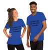 You don't gain anything from stressing. - Unisex Short Sleeve Jersey T-Shirt Motivational quotes 7810742