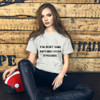 You don't gain anything from stressing. - Unisex Short Sleeve Jersey T-Shirt Motivational quotes 7810742
