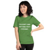 You don't gain anything from stressing. - Unisex Short Sleeve Jersey T-Shirt Motivational quotes 7810742