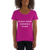 Be brave. Nobody remembers a coward. - Ladies Sheer Scoopneck T-Shirt Motivational quotes 7810342