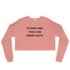 Storms make trees take deeper roots. - Women's Fleece Crop Sweatshirt Motivational quotes 7812020