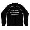 If opportunity doesn't knock, build a door. - Piped Fleece Jacket Motivational quotes 7812444