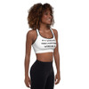 If it would be easy, everybody would do it. - Padded Sports Bra Motivational quotes 7813065