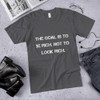 The goal is to be rich. Not to look rich. - Unisex Short Sleeve T-Shirt Motivational quotes 7810078