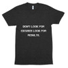 Don't look for excuses look for results. - Unisex Short Sleeve Track Shirt Motivational quotes 7810585