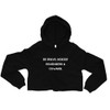 Be brave. Nobody remembers a coward. - Women's Fleece Crop Hoodie Motivational quotes 7812113