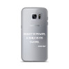 Beauty is power; a smile is its sword. - John Ray - Samsung Case Motivational quotes 7811718