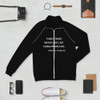 Tough times never last, but tough people do. - Robert H. Schuller - Piped Fleece Jacket Motivational quotes 7812467