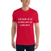 The goal is to be rich. Not to look rich. - Fitted Long Sleeve Crew Motivational quotes 7810381