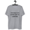 The goal is to be rich. Not to look rich. - Fitted Long Sleeve Crew Motivational quotes 7810381