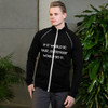 If it would be easy, everybody would do it. - Piped Fleece Jacket Motivational quotes 7812454