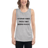 Storms make trees take deeper roots. - Women's Flowy Muscle Tank Motivational quotes 7811632