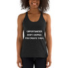 Opportunities don't happen. You create them. - Ladies' Triblend Racerback Tank Motivational quotes 7810494