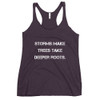 Storms make trees take deeper roots. - Ladies Triblend Racerback Tank Motivational quotes 7810801