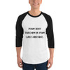 Your best teacher is your last mistake. - Unisex Fine Jersey Raglan Tee Motivational quotes 7811413