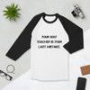 Your best teacher is your last mistake. - Unisex Fine Jersey Raglan Tee Motivational quotes 7811413