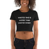 Wasted time is worse than wasted money. - Women's Crop Tee Motivational quotes 7811016