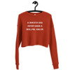 A smooth sea never made a skillful sailor. - Women's Fleece Crop Sweatshirt Motivational quotes 7812073