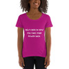 Self-care is how you take your power back. - Ladies Sheer Scoopneck T-Shirt Motivational quotes 7810425