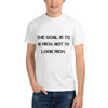 The goal is to be rich. Not to look rich. - Unisex Eco Tee Motivational quotes 7812510