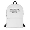 Don't look for excuses look for results. - Backpack Motivational quotes 7811824