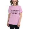 The goal is to be rich. Not to look rich. - Women's Relaxed Short Sleeve Jersey Tee Motivational quotes 7812728