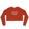 The direction is more important than speed. - Women's Fleece Crop Sweatshirt Motivational quotes 7812099