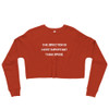 The direction is more important than speed. - Women's Fleece Crop Sweatshirt Motivational quotes 7812099