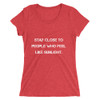 Stay close to people who feel like sunlight. - Ladies' Triblend Short Sleeve T-Shirt Motivational quotes 7811148